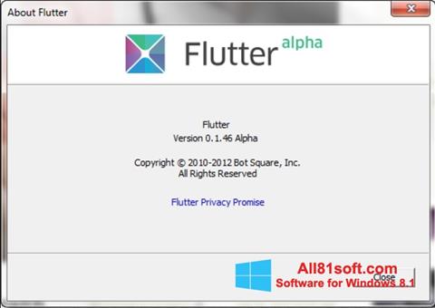 스크린 샷 Flutter Windows 8.1