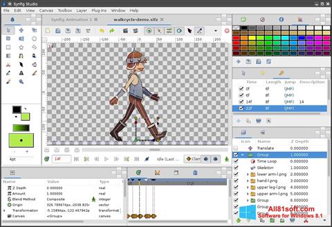 스크린 샷 Synfig Studio Windows 8.1