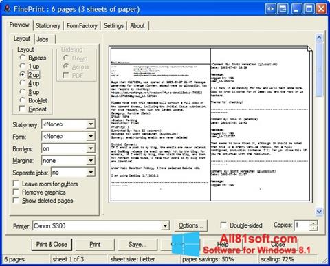 스크린 샷 FinePrint Windows 8.1