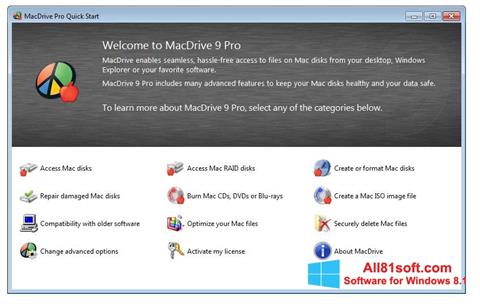 스크린 샷 MacDrive Windows 8.1