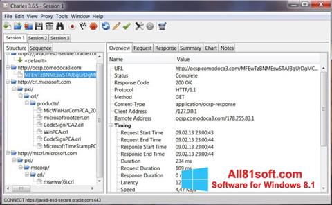 스크린 샷 Charles Windows 8.1