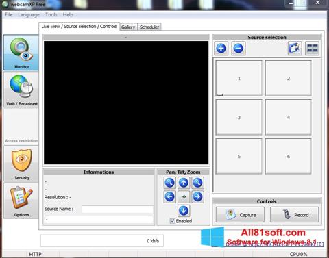 스크린 샷 webcamXP Windows 8.1