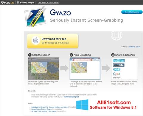 스크린 샷 Gyazo Windows 8.1