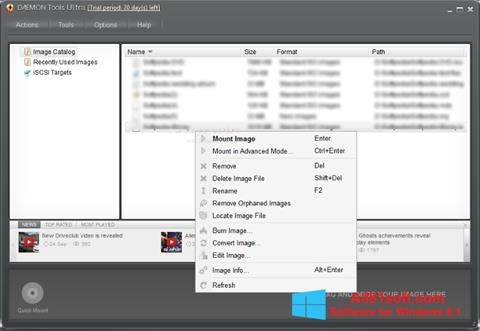 스크린 샷 DAEMON Tools Ultra Windows 8.1
