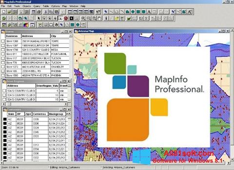 스크린 샷 MapInfo Professional Windows 8.1