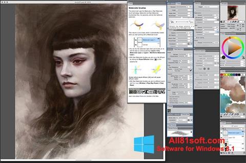 스크린 샷 Corel Painter Windows 8.1