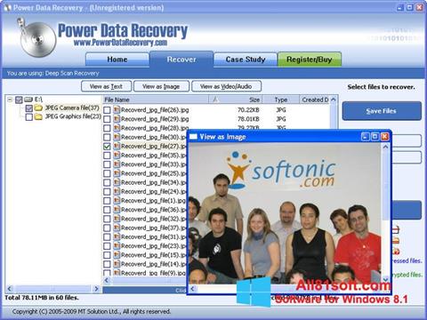 스크린 샷 Power Data Recovery Windows 8.1
