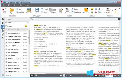 스크린 샷 ABBYY PDF Transformer Windows 8.1