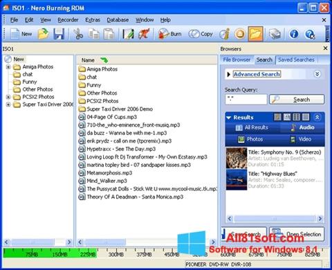 스크린 샷 Nero Burning ROM Windows 8.1