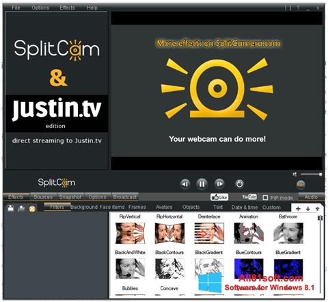 스크린 샷 SplitCam Windows 8.1