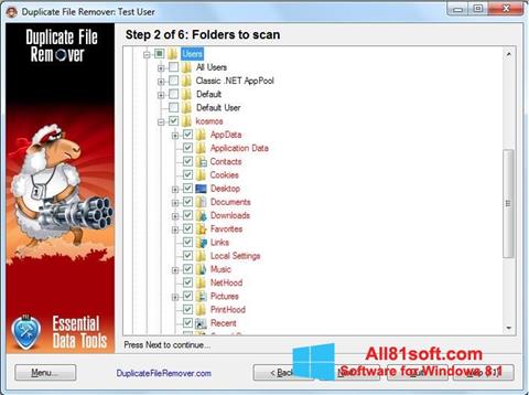 스크린 샷 Duplicate File Remover Windows 8.1