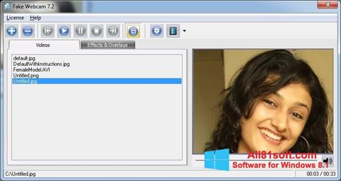 스크린 샷 Fake Webcam Windows 8.1