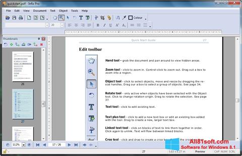 스크린 샷 Infix PDF Editor Windows 8.1