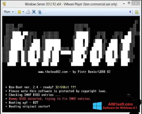 스크린 샷 Kon-Boot Windows 8.1