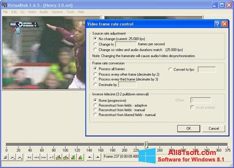 스크린 샷 VirtualDubMod Windows 8.1