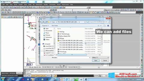 스크린 샷 nanoCAD Windows 8.1