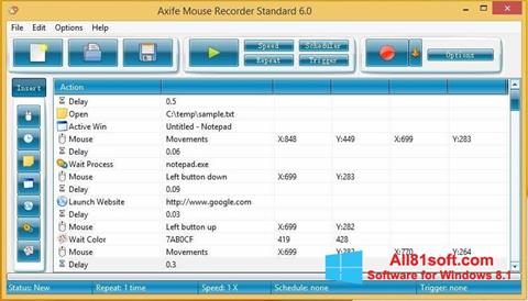 스크린 샷 Mouse Recorder Windows 8.1