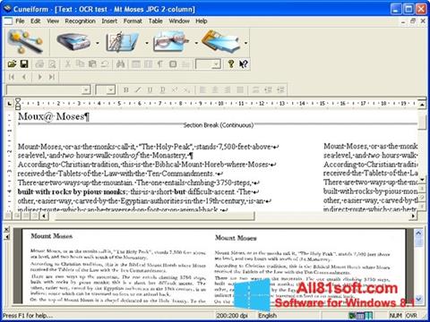 스크린 샷 CuneiForm Windows 8.1