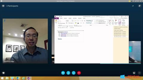 스크린 샷 Skype for Business Windows 8.1