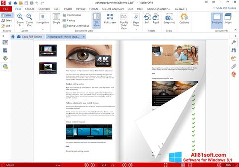 스크린 샷 Soda PDF Windows 8.1
