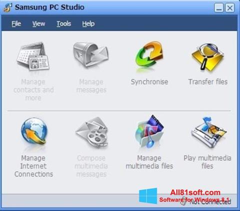 스크린 샷 Samsung PC Studio Windows 8.1