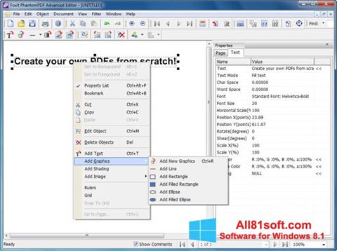 스크린 샷 Foxit PDF Editor Windows 8.1