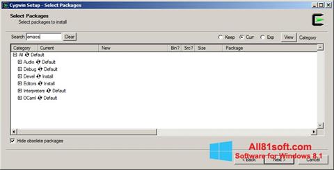 스크린 샷 Cygwin Windows 8.1