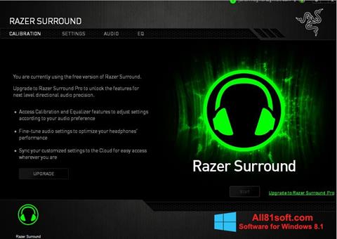 스크린 샷 Razer Surround Windows 8.1