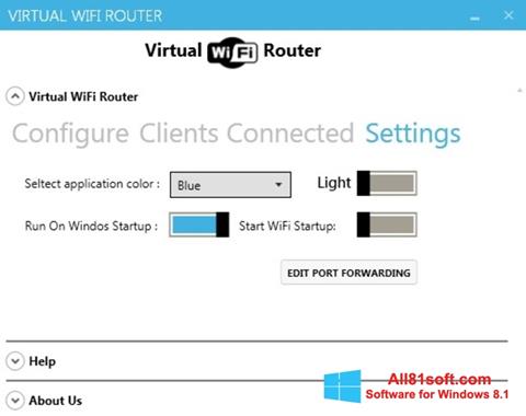 스크린 샷 Virtual WiFi Router Windows 8.1