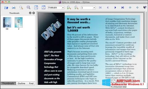 스크린 샷 DjView Windows 8.1