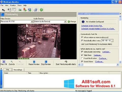 스크린 샷 WebCam Monitor Windows 8.1