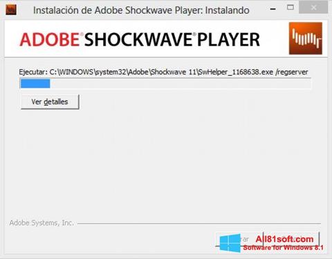 스크린 샷 Shockwave Player Windows 8.1