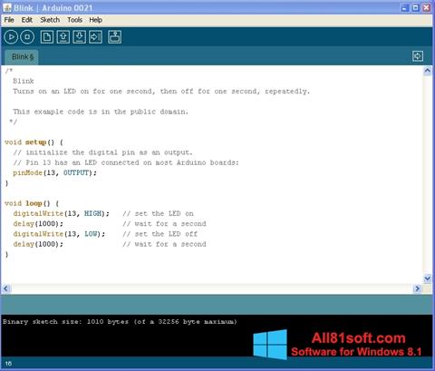 스크린 샷 Arduino Windows 8.1
