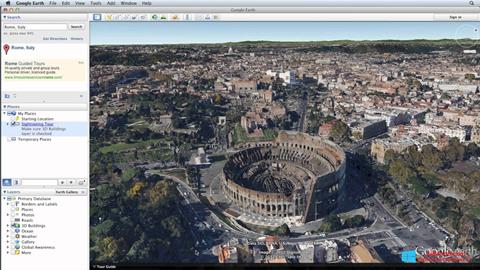 스크린 샷 Google Earth Windows 8.1