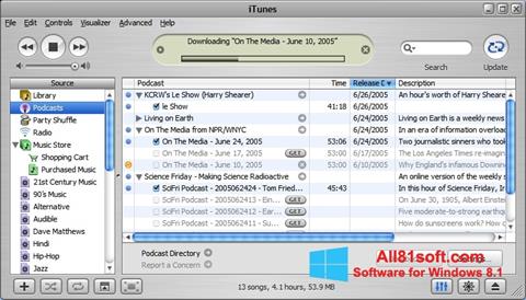 스크린 샷 iTunes Windows 8.1