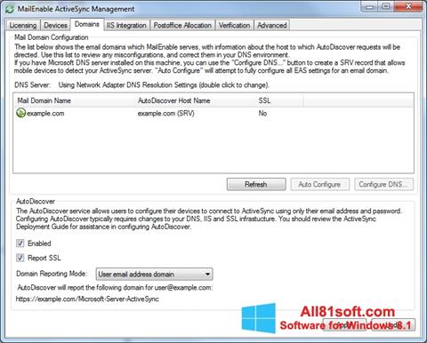 스크린 샷 Microsoft ActiveSync Windows 8.1