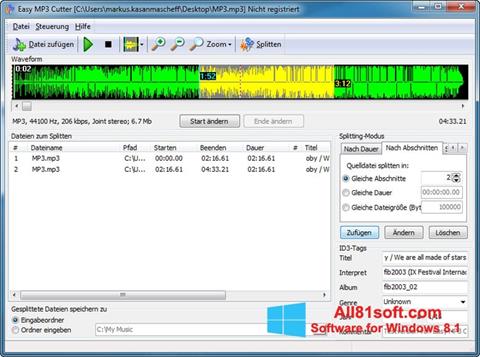 스크린 샷 MP3 Cutter Windows 8.1