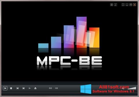 스크린 샷 MPC-BE Windows 8.1
