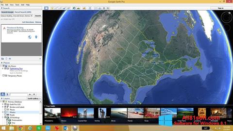 스크린 샷 Google Earth Pro Windows 8.1