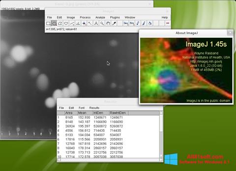 스크린 샷 ImageJ Windows 8.1