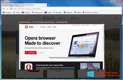 스크린 샷 Opera Developer Windows 8.1