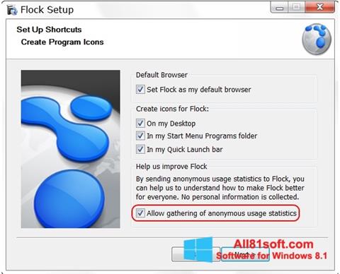 스크린 샷 Flock Windows 8.1
