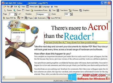 스크린 샷 PDF Reader Windows 8.1