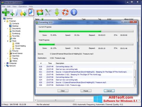 스크린 샷 Free Audio Converter Windows 8.1
