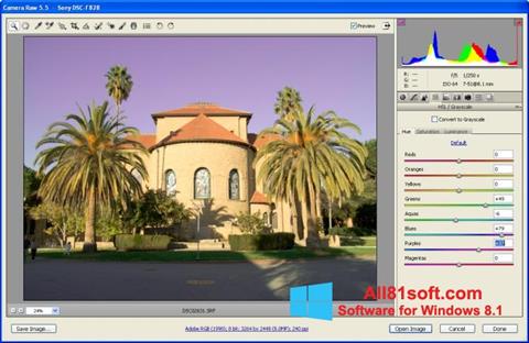 스크린 샷 Adobe Camera Raw Windows 8.1