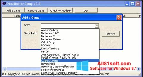 스크린 샷 PunkBuster Windows 8.1